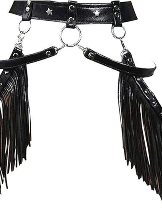 Punk Leather Waist Belt main image 4
